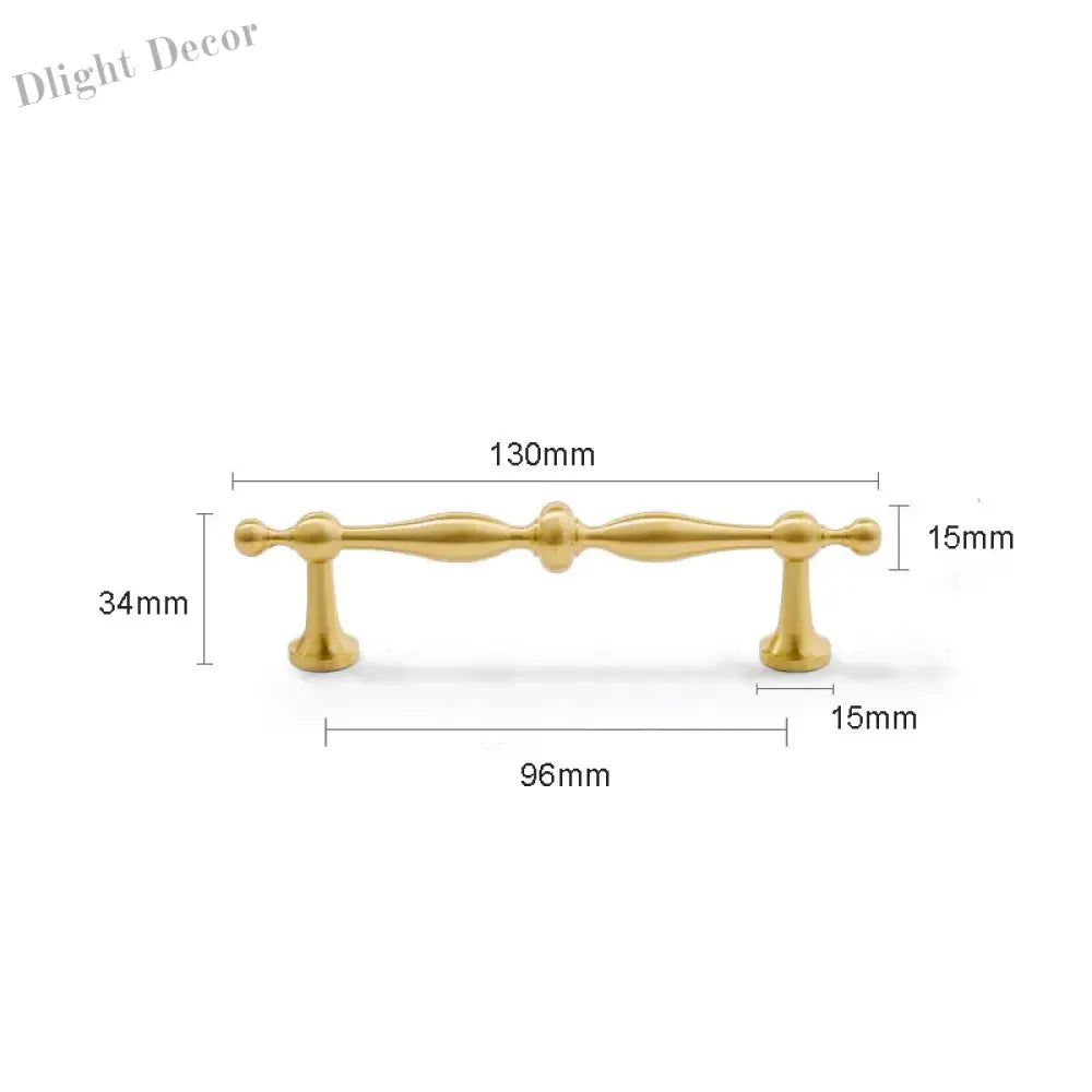 New Brass Cabinet Handles – Modern T-Bar Pulls and Drawer Knobs for Kitchen and Wardrobe 130mm Handles