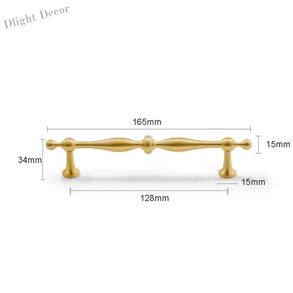 New Brass Cabinet Handles – Modern T-Bar Pulls and Drawer Knobs for Kitchen and Wardrobe 165mm Handles