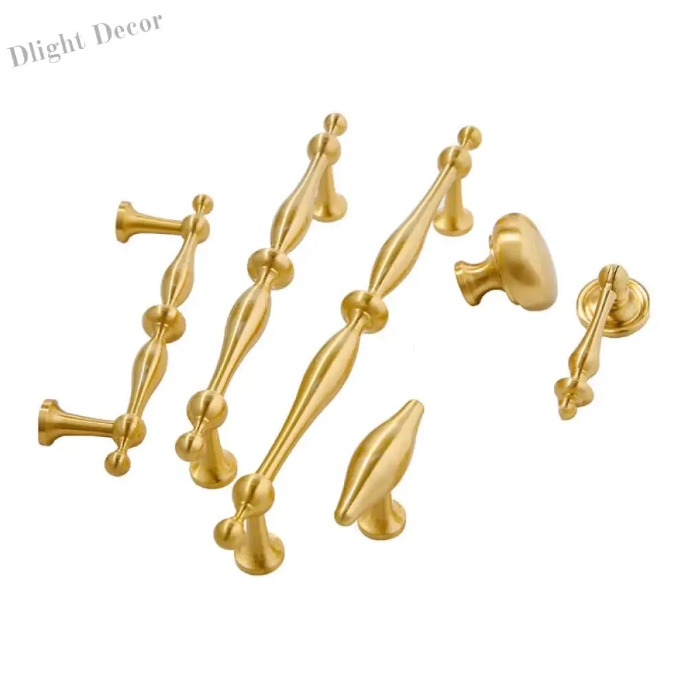 New Brass Cabinet Handles – Modern T-Bar Pulls and Drawer Knobs for Kitchen and Wardrobe Handles