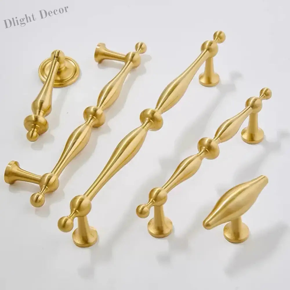 New Brass Cabinet Handles – Modern T-Bar Pulls and Drawer Knobs for Kitchen and Wardrobe Handles