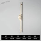 New Chinese-Style Zinc Alloy Cabinet Handles – Elegant Gold Pulls for Wardrobes Drawers and Cupboards Golden-320mm / 1