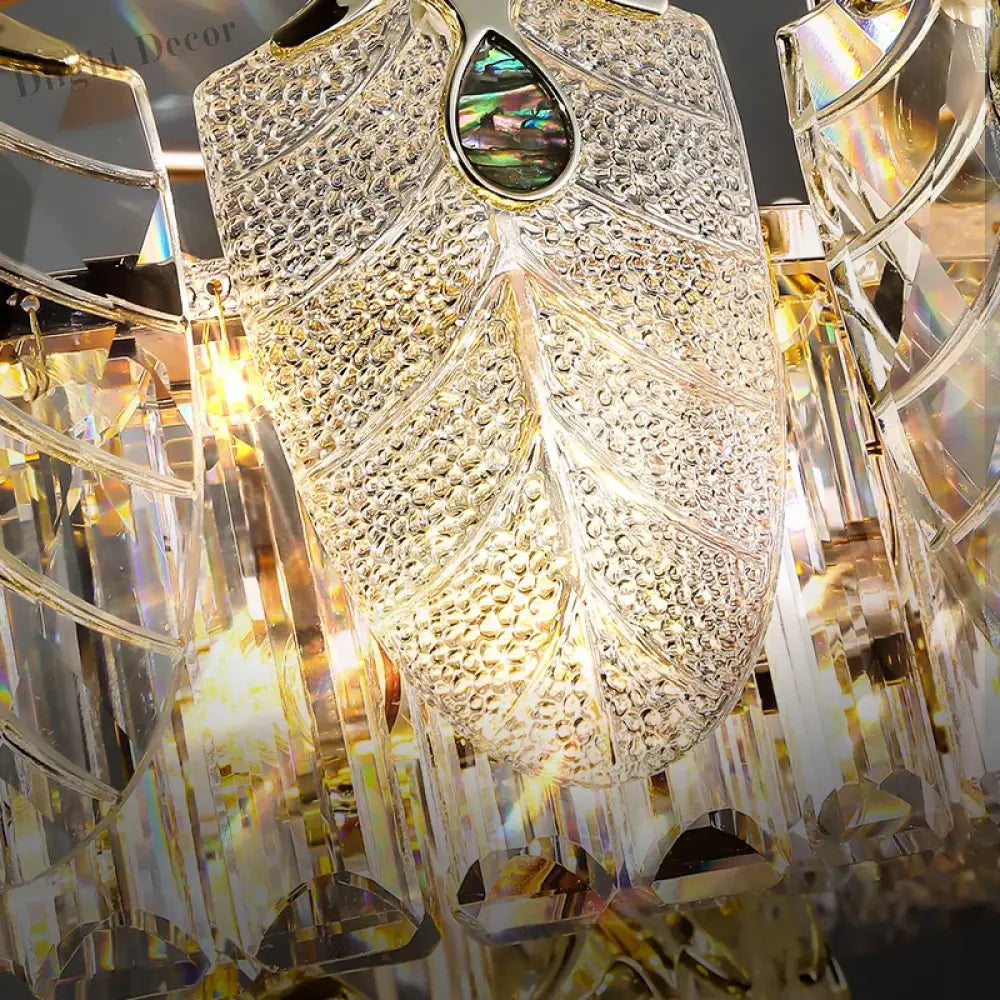 New Crystal Glass Chandelier - Luxury Modern Home Decor Lighting Fixture For Living Rooms And