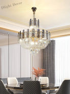 New Design Colorful Luxury Crystal Chandelier - Modern Artistry With Adjustable Chain For Living