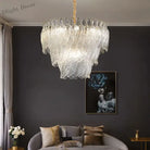 New Design Modern Style Golden Chandelier - Creative Artistry In Handmade Glass For Versatile