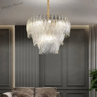 New Design Modern Style Golden Chandelier - Creative Artistry In Handmade Glass For Versatile