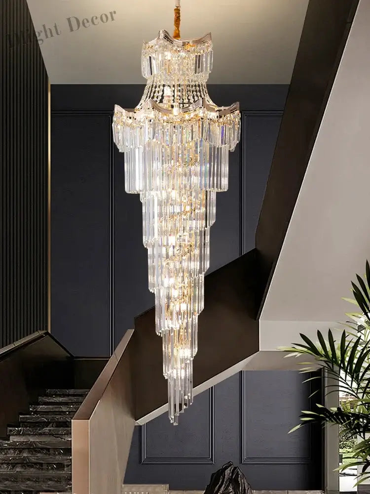 New Design Villa Living Room Crystal Chandelier - Grandeur For High Ceilings Hotel Lobbies And