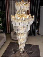 New Design Villa Living Room Crystal Chandelier - Grandeur For High Ceilings Hotel Lobbies And