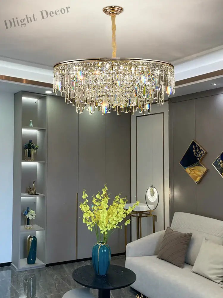 New Modern Crystal Chandelier - Effortless Elegance For Living Dining And Bedroom Spaces Chandelier