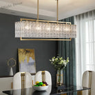 New Modern Glass Chandelier - Luxury Round Design With Creative Gold Accents For Stylish Home