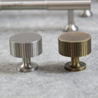 Nickel Brass Art Deco Kitchen Cabinet Knobs and T-Bars – Brushed Silver Drawer Pulls and Wardrobe Handles Handles