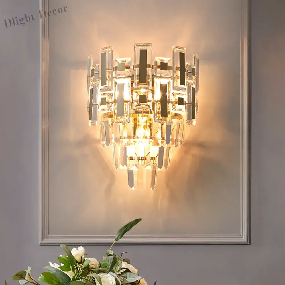 Nora’s Crystal Light Luxury Wall Lamp - Elegance For Your Living Spaces Wall Lamp