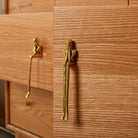 Nordic Brass Humanoid Cabinet Handle – Modern Luxury Drawer Pulls for Wardrobes and Cabinets (Single Hole) Handles