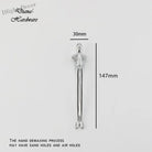 Nordic Brass Humanoid Cabinet Handle – Modern Luxury Drawer Pulls for Wardrobes and Cabinets (Single Hole) silvery