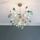 Nordic Colorful Agate Led Ceiling Chandeliers - Illuminate Your Living Dining And Bedroom With