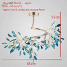 Nordic Colorful Agate Led Ceiling Chandeliers - Illuminate Your Living Dining And Bedroom With