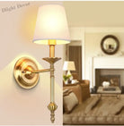 Nordic Copper Vintage Wall Lamps - American Style Led Sconce For Home Living Room Lighting And