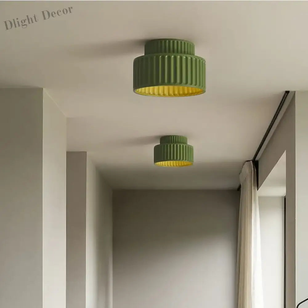 Nordic Creamy Wabi - Sabi Style Led Ceiling Lights - Illuminate Your Corridor And Bedroom With