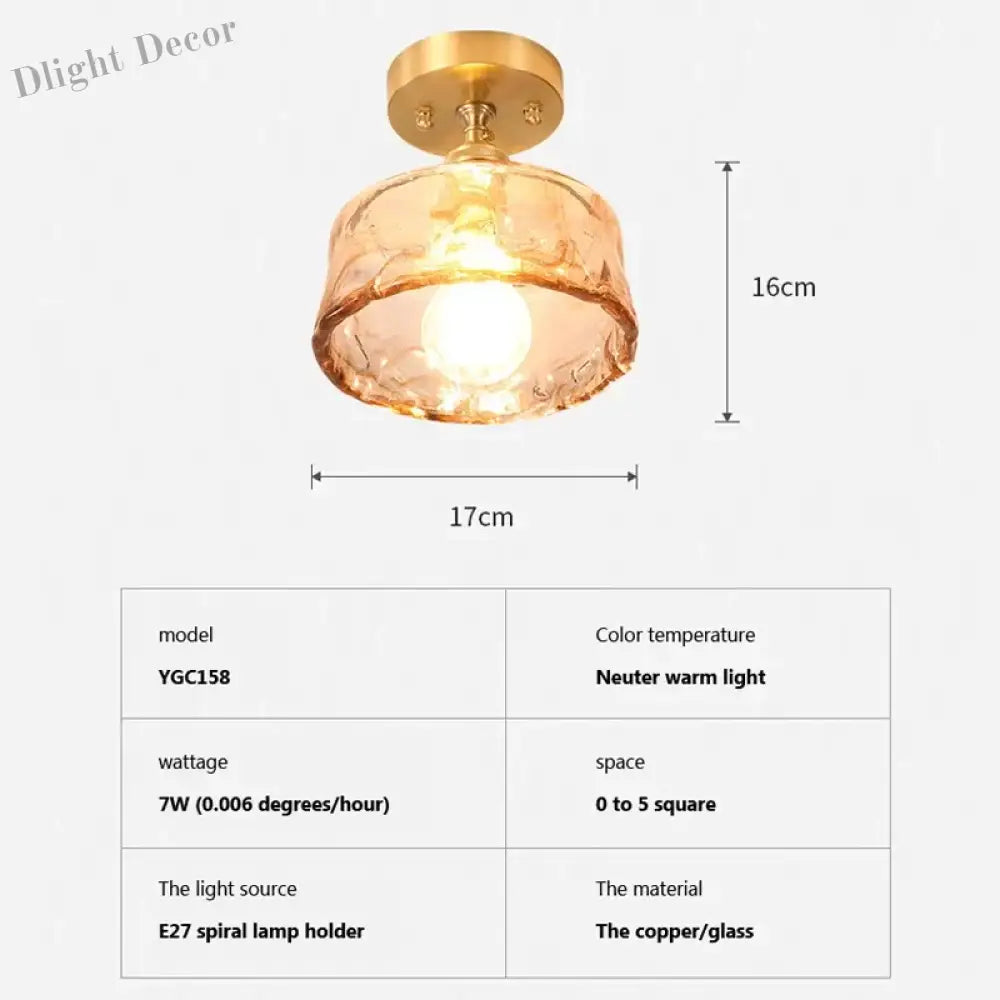 Nordic Creative Cup Ceiling Light For Dining Room Bedroom Hallway Entrance Balcony Kitchen Lamp