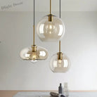 Nordic Glass Led Pendant Light - Versatile Single/Multi Head Chandelier For Home Decor Lights