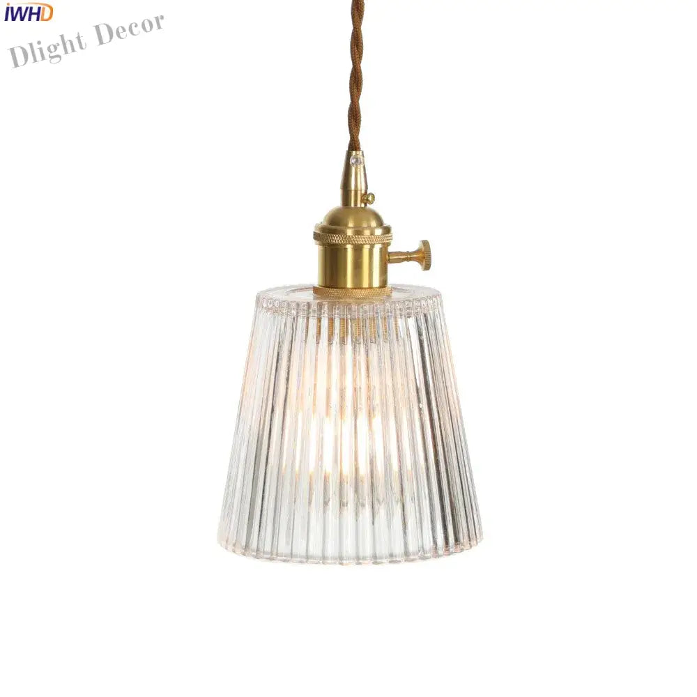 Nordic Glass Pendant Light - Elegant Copper Fixture For Dining And Living Spaces Lights