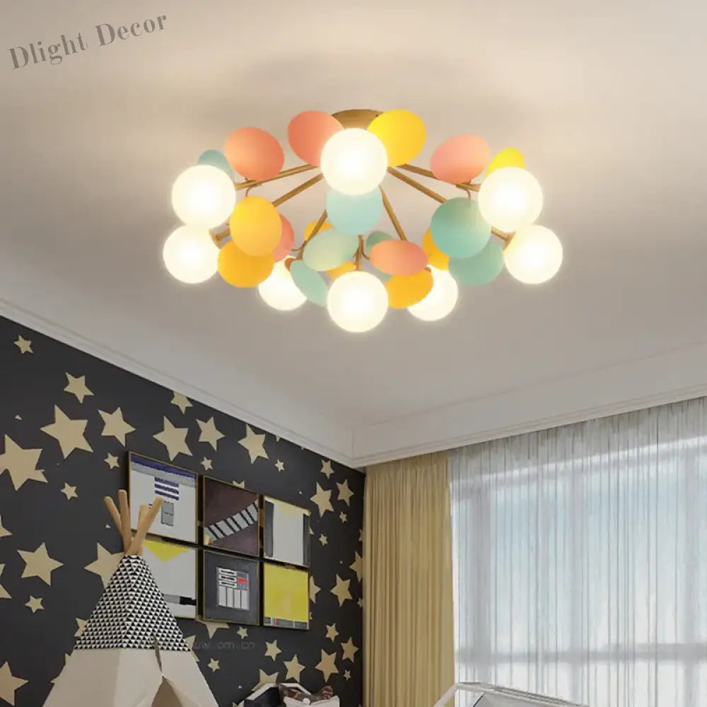 Nordic Kids Bedroom Ceiling Lamp - Modern Light For Nursery Decor Ceiling Light