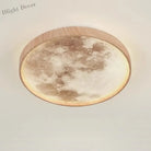 Nordic Led Ceiling Lamp - Wooden Moon Design Ideal For Aisle Balcony Bedroom Dining Room Stylish