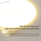 Nordic Led Ceiling Light - Cream Iron Flying Saucer Lamp For Living Room Bedroom Study And Hallway