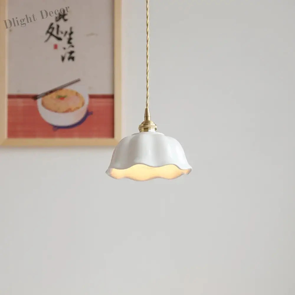 Nordic Led Ceramic Pendant Lights - Stylish Lighting For Living Room Bedroom Kitchen And Cafe