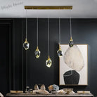 Nordic Led Crystal Pendant Lights - Elegant Chandelier For Living Rooms Bedrooms Kitchens And Home