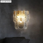 Nordic Light Luxury Creative Bedroom Bedside Copper Wall Lamp Lamps