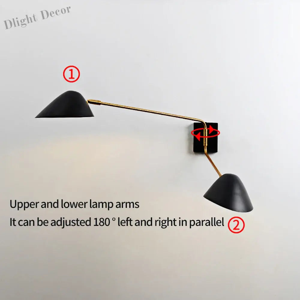 Nordic Light Luxury Double - Headed Wall Lamp Enhance Your Bedroom Or Living Room With Artistic