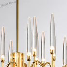 Nordic Luxury Branch Candle - Shaped Bubble Crystal Chandelier - Elegant Led Indoor Lighting For