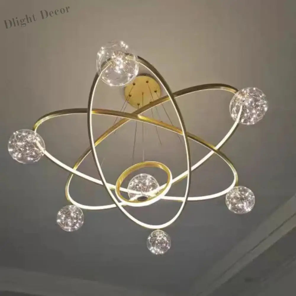 Nordic Minimalist Chandelier - Starlit Elegance For Dining Bedroom And Living Spaces Pendant Lights