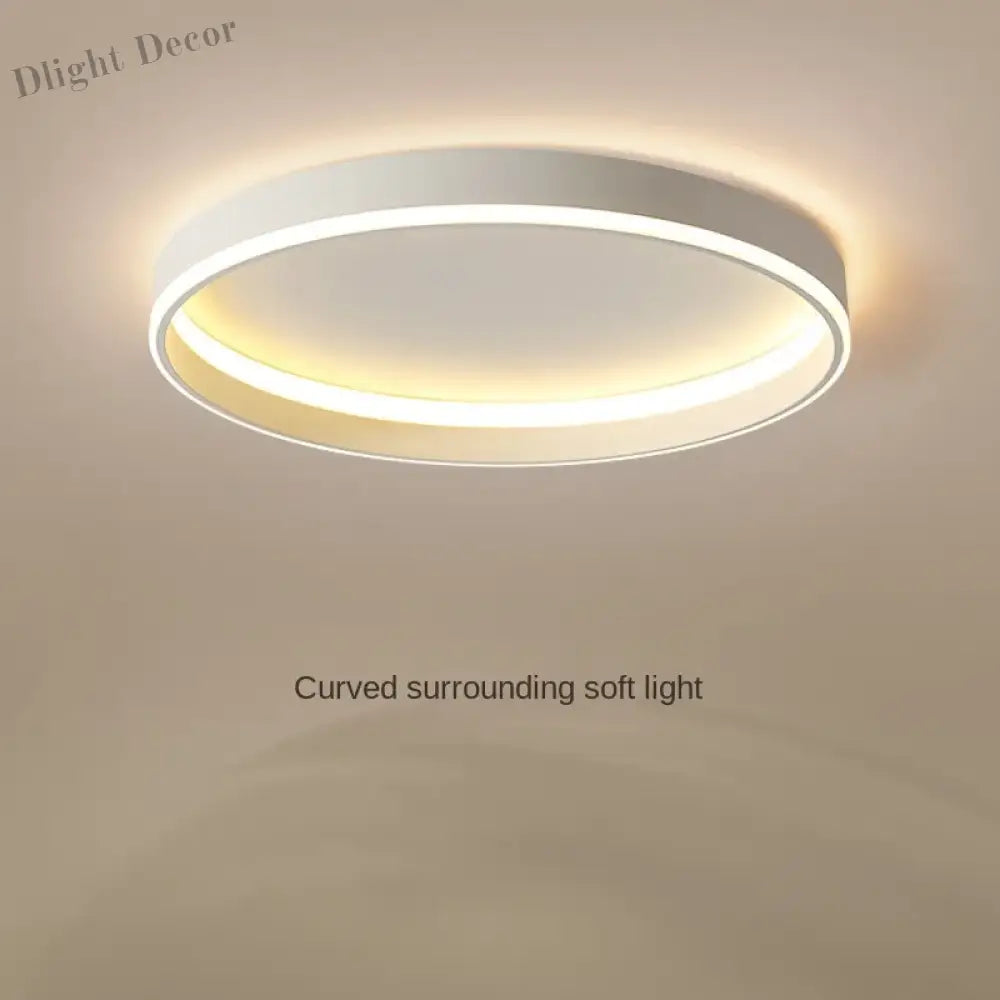 Nordic Minimalist Round Led Ceiling Lamp - Dimmable For Bedroom Loft Balcony Stylish Track Light