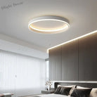 Nordic Minimalist Round Led Ceiling Lamp - Dimmable For Bedroom Loft Balcony Stylish Track Light