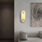 Nordic Modern Creative Marble Wall Lamp - Gold Copper Accents And Led Sconce For Stylish Living