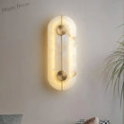 Nordic Modern Creative Marble Wall Lamp - Gold Copper Accents And Led Sconce For Stylish Living