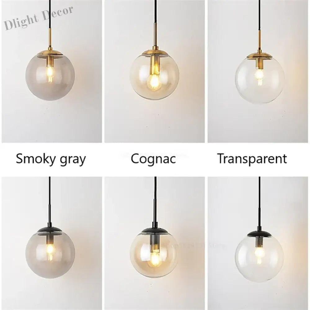 Nordic Modern Vintage Wall Lamps - Led Glass Ball Mirror Beside Bedroom Light For Living Room