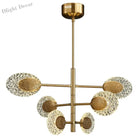 Nordic Post - Modern Light Luxury Glass Art Chandelier - Personalized Elegance For Duplex Buildings