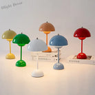 Nordic Retro Mushroom Table Lamp - Touch Control Led Desk With Usb Plug