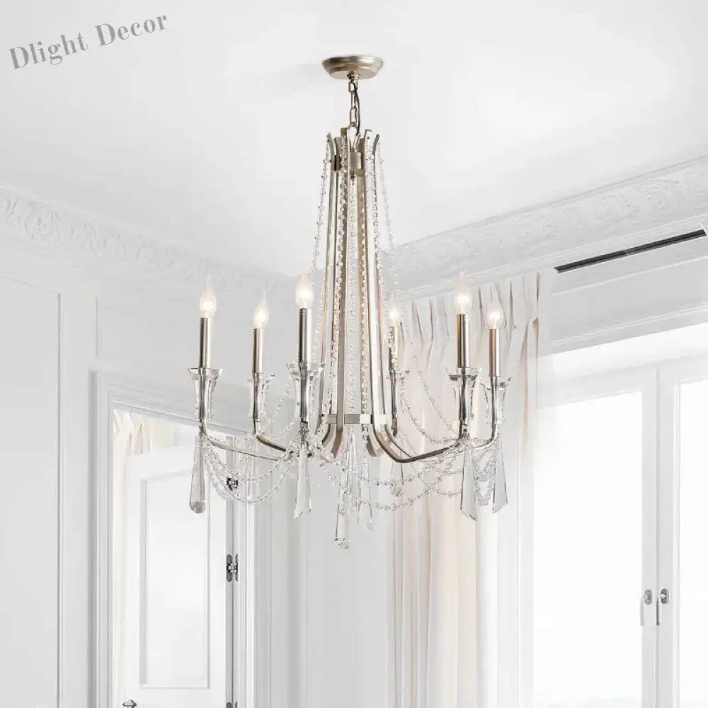 Nordic Style Crystal Chandelier Lighting - Elegance For Your Living Room Ceiling With French