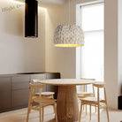 Nordic Wabi Sabi E27 Led Pendant Lights - Knitted Rope Minimalism Hanging Lamp For Dining Room And