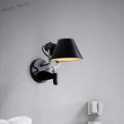 Olivia’s Adjustable Metal Truncated Cone Wall Sconce - Industrial Chic For Bedside Lighting In