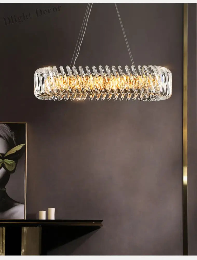 Olivia’s Art Deco Crystal Glass Led Chandelier Chandelier