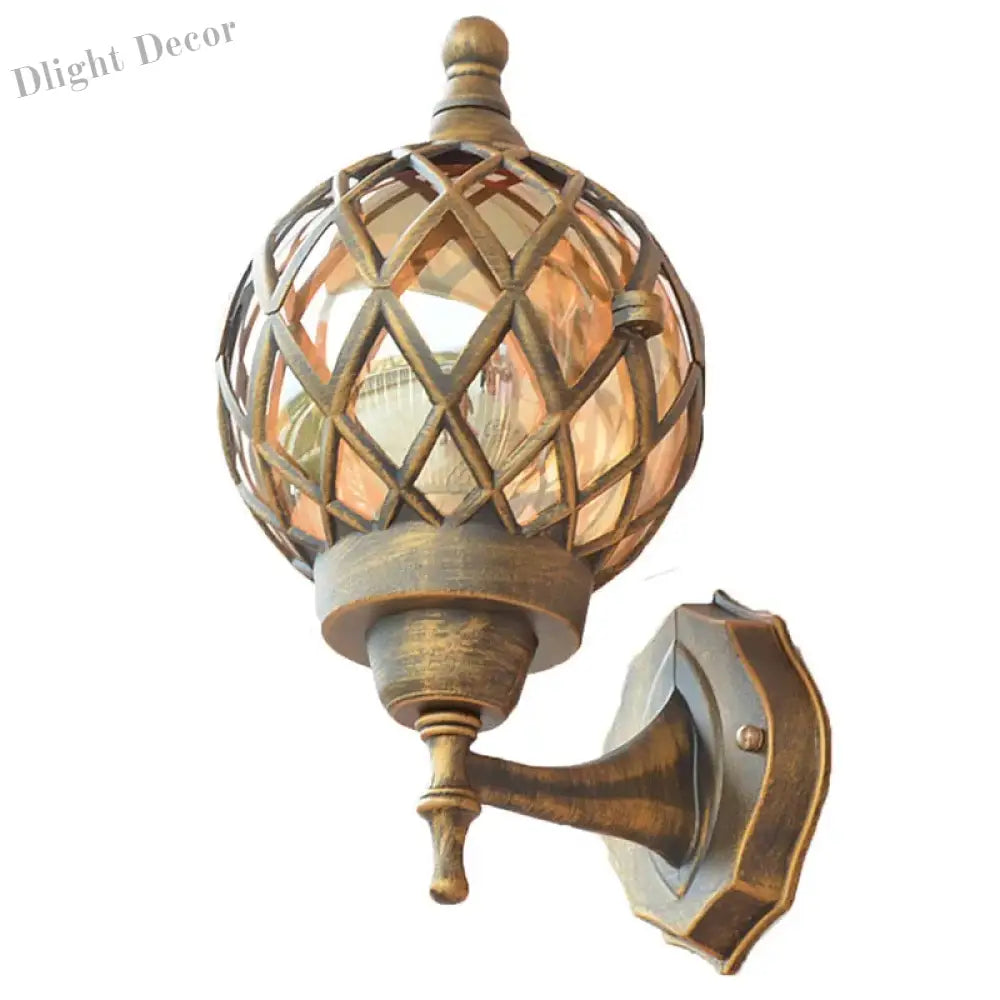 Outdoor Wall Lamp - Retro Design Waterproof Ideal For Balconies Gardens Villas And Exterior Decor