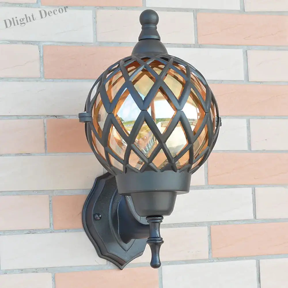 Outdoor Wall Lamp - Retro Design Waterproof Ideal For Balconies Gardens Villas And Exterior Decor