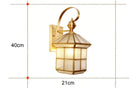 Estelle’s Full Copper Outdoor Waterproof Wall Lamp - Elegant Stair And Balcony Lighting Lamps