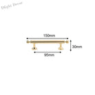 Polished Brass Cabinet Handles – PVD Gold and Chrome Wardrobe Knobs and Drawer Pulls PVD 150MM Handles