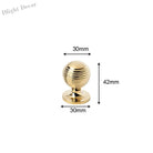 Polished Brass Cabinet Handles – PVD Gold and Chrome Wardrobe Knobs and Drawer Pulls PVD 30MM Handles