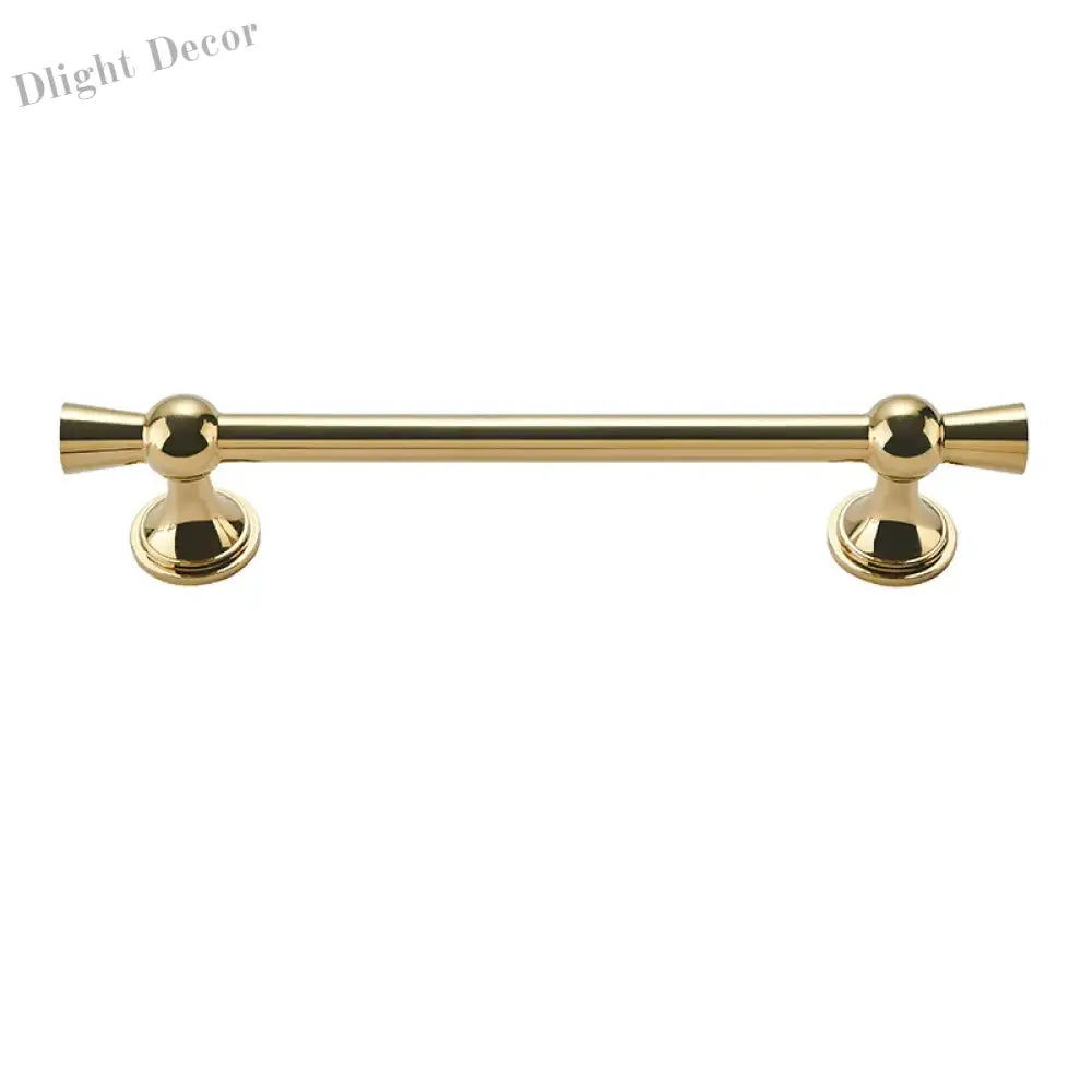 Polished Gold and Silver T-Bar Cabinet Handles – Modern Drawer and Wardrobe Pulls (55mm-220mm) Handles